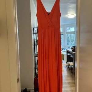 Pink flowy dress from Greece